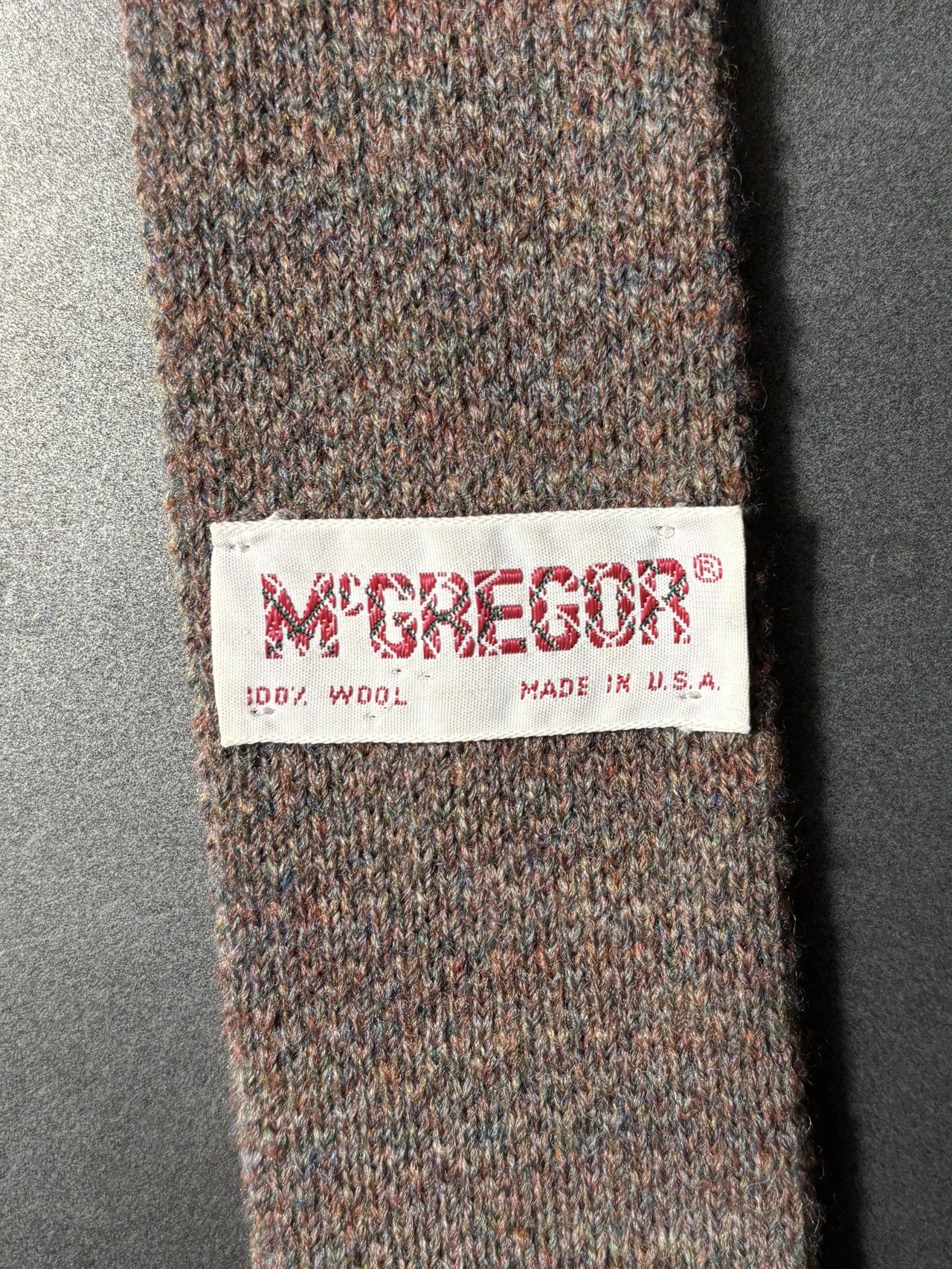 MacGregor Vintage Macgregor Wool Necktie Straight Bar Flat Knit Tie Size ONE SIZE - 6 Thumbnail