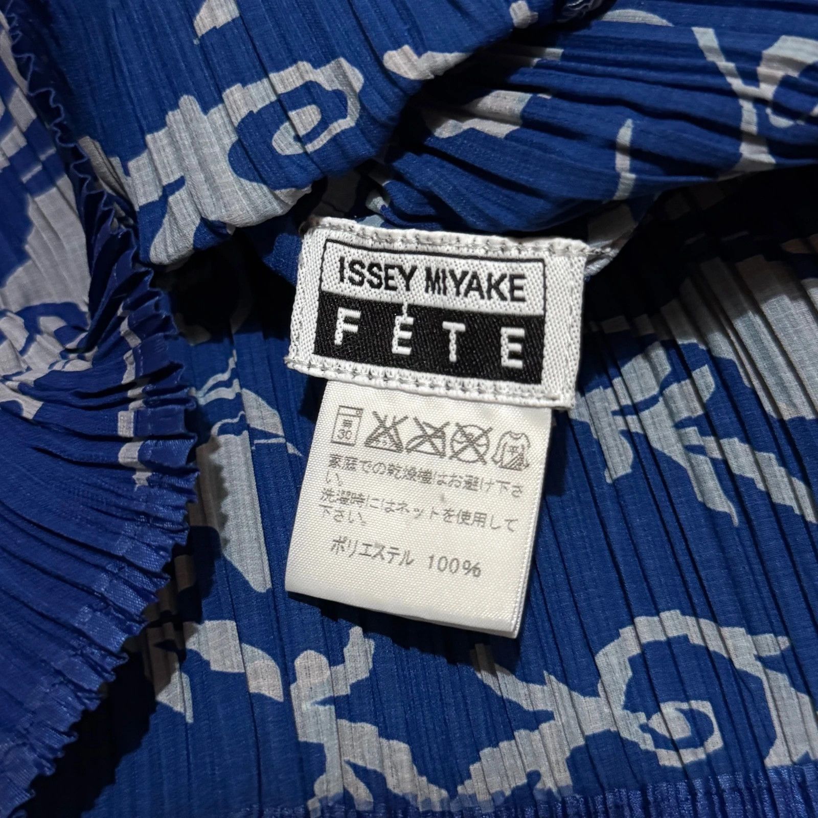 Issey Miyake S/S 2006 Issey Miyake Fete lace long sleeve pleated top Size S / US 4 / IT 40 - 4 Thumbnail