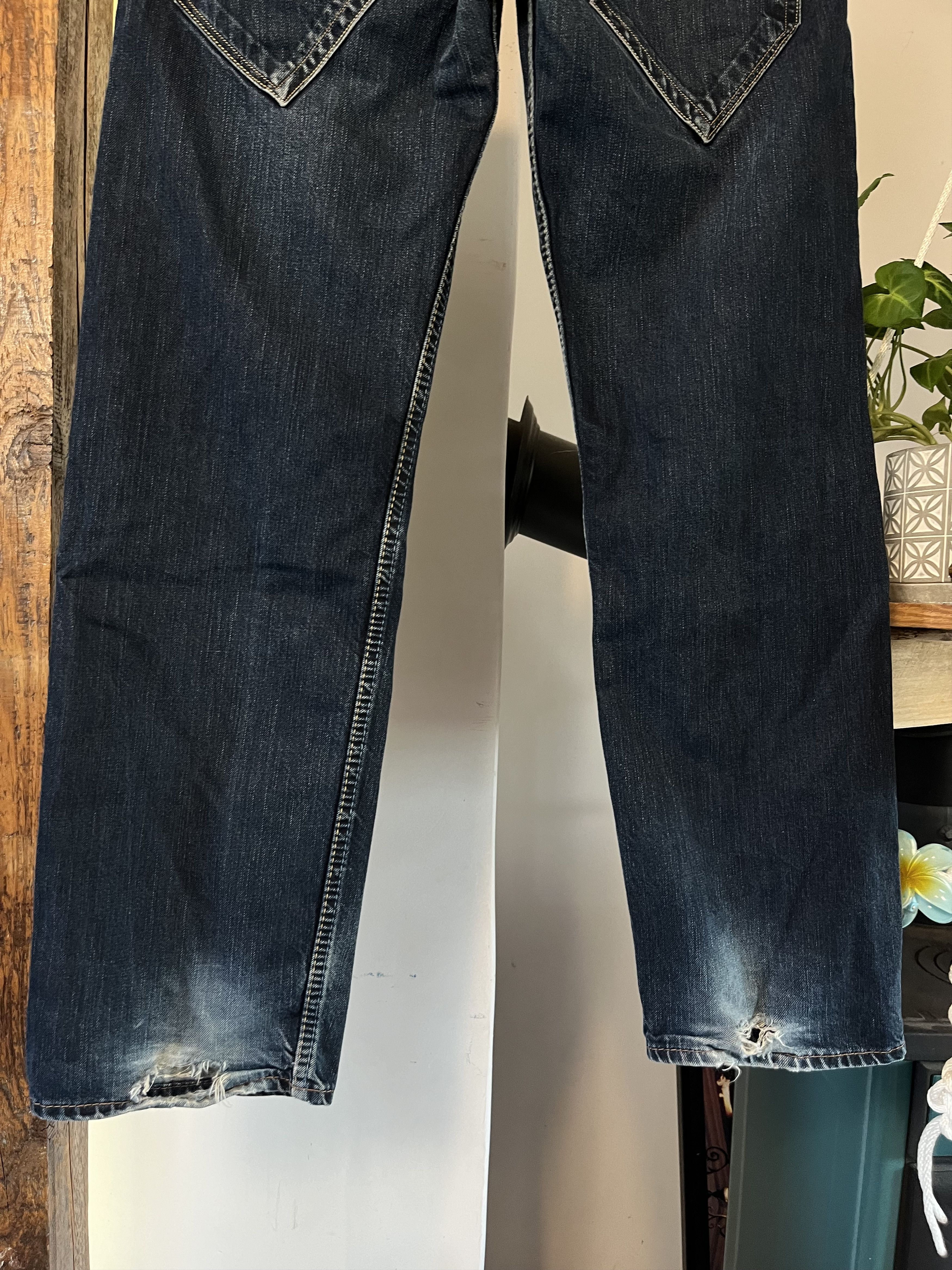 Jean × Levi's × Vintage Vintage Levi’s 503 Distressed Blue Faded Washed Jeans Denim Size US 31 - 4 Thumbnail
