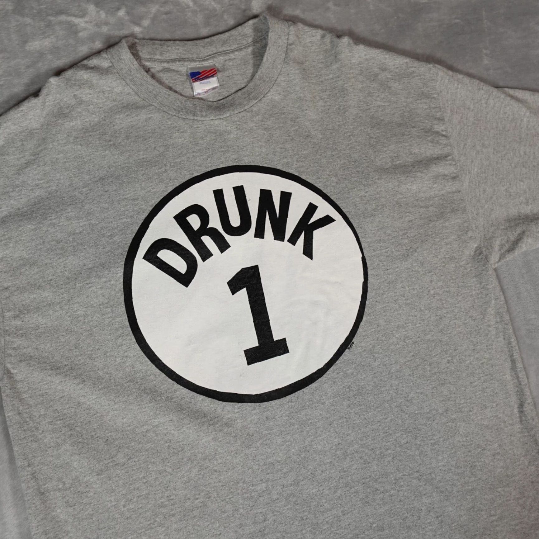 Vintage Vintage Dr Seuss Parody T-Shirt Mens XL Gray Funny Graphic Print 2000s Crew Neck Size US XL / EU 56 / 4 - 2 Thumbnail