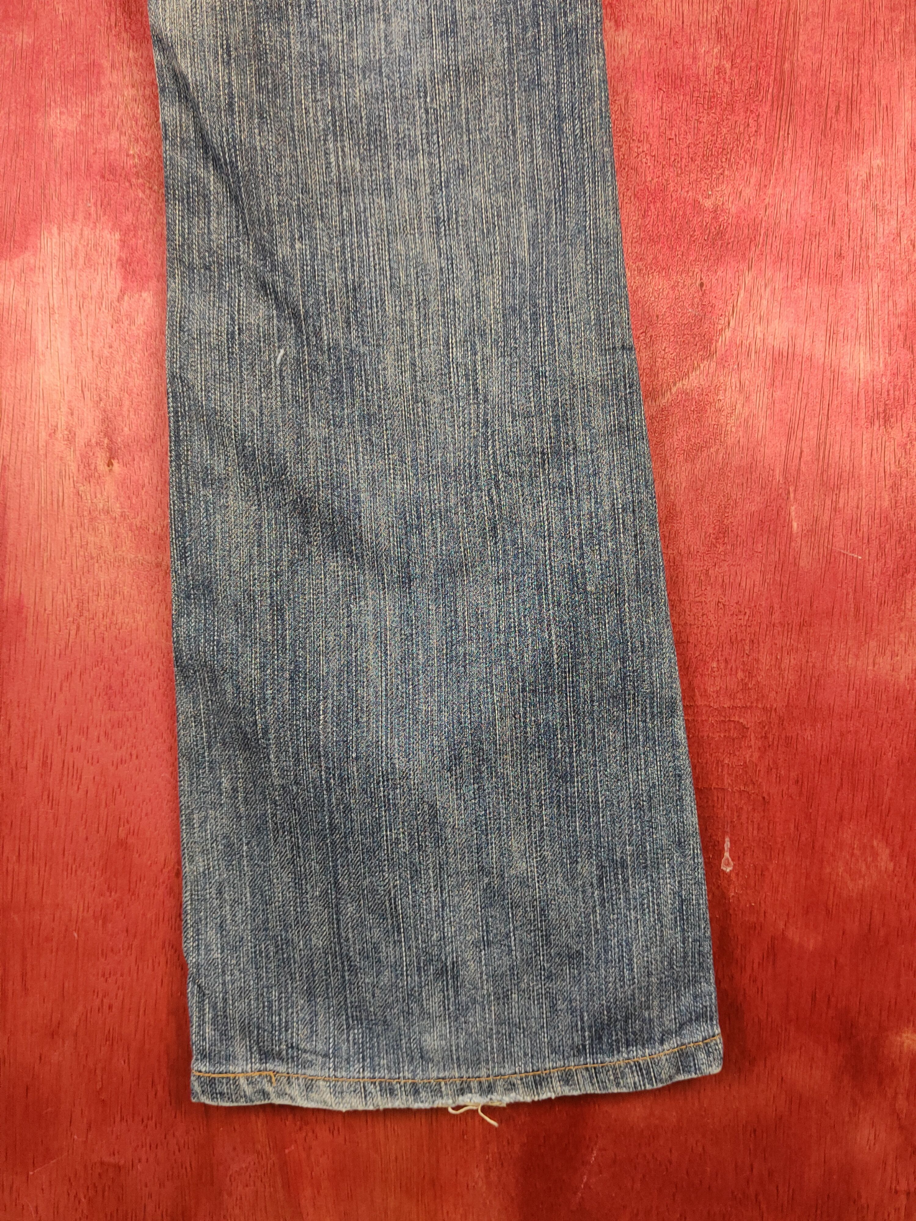 Japanese Brand Sweet Camel Blue Distressed Ripped Jeans #S2208 Size 31" - 12 Thumbnail