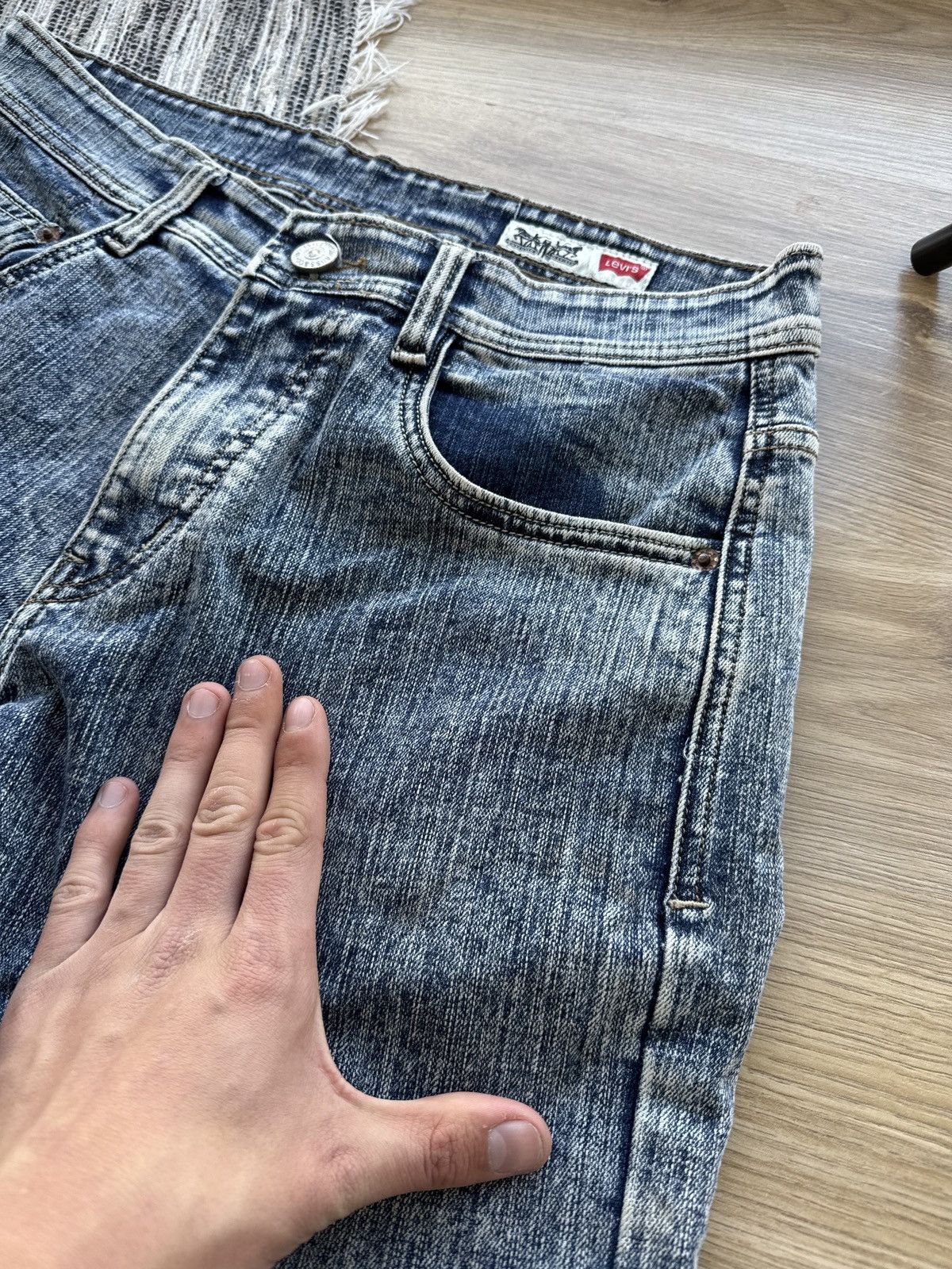 Levi's × Vintage Vintage Levis 513 washed distressed denim Pants Size US 34 / EU 50 - 7 Thumbnail