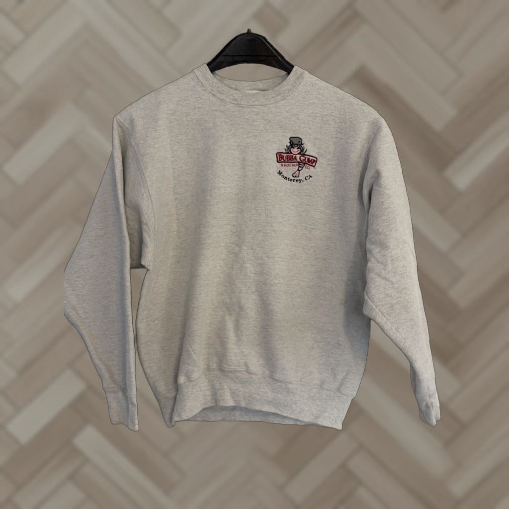 Shrimps VINTAGE Bubba Gump Shrimp Crewneck Sweatshirt Mens Shirt Medium Gray Cotton Graphic Print Crew Neck Pullover Solid USA 90s? Size US M / EU 48-50 / 2 - 1 Thumbnail