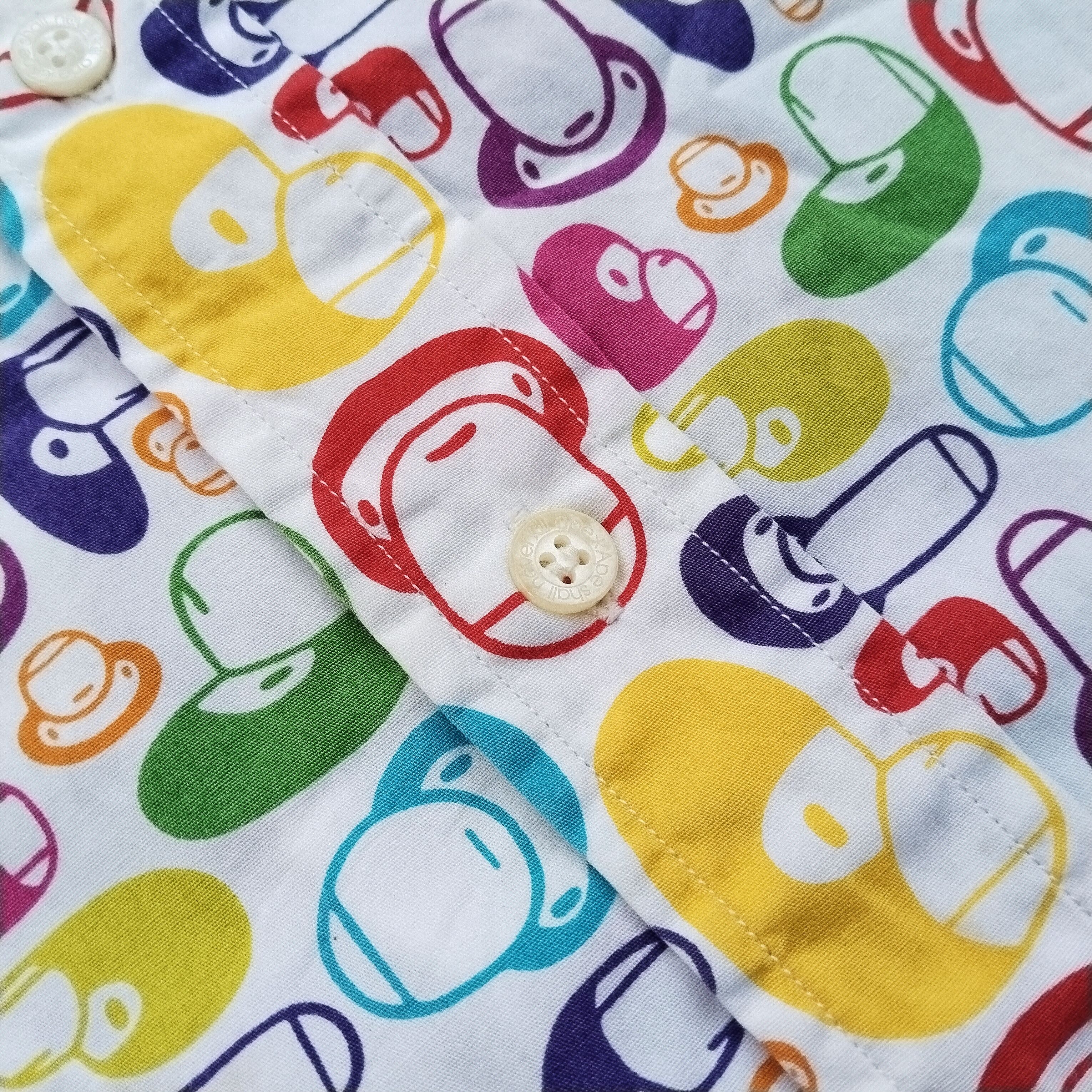Bape 2006 Bape Baby Milo Full Print Multi Color Button Up Size US M / EU 48-50 / 2 - 6 Thumbnail