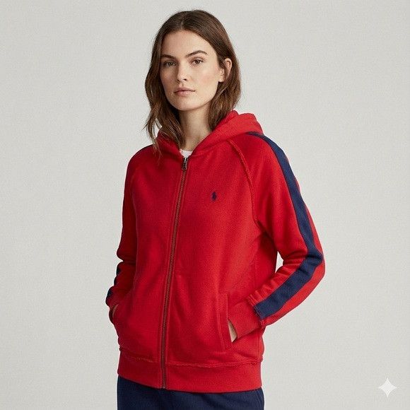 Polo Ralph Lauren Ralph Lauren Hoodie in Red / Blue - Small Size S / US 4 / IT 40 - 1 Thumbnail