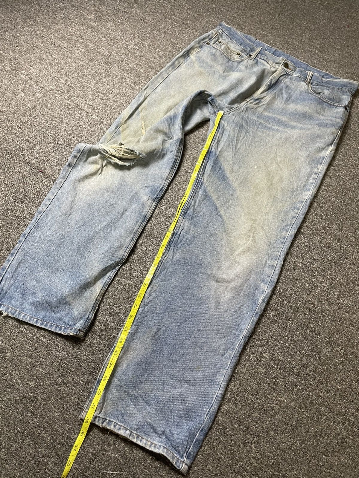 Japanese Brand × Vintage WOODLANE Brand Distressed Denim Jeans (106) Size US 37 - 5 Thumbnail