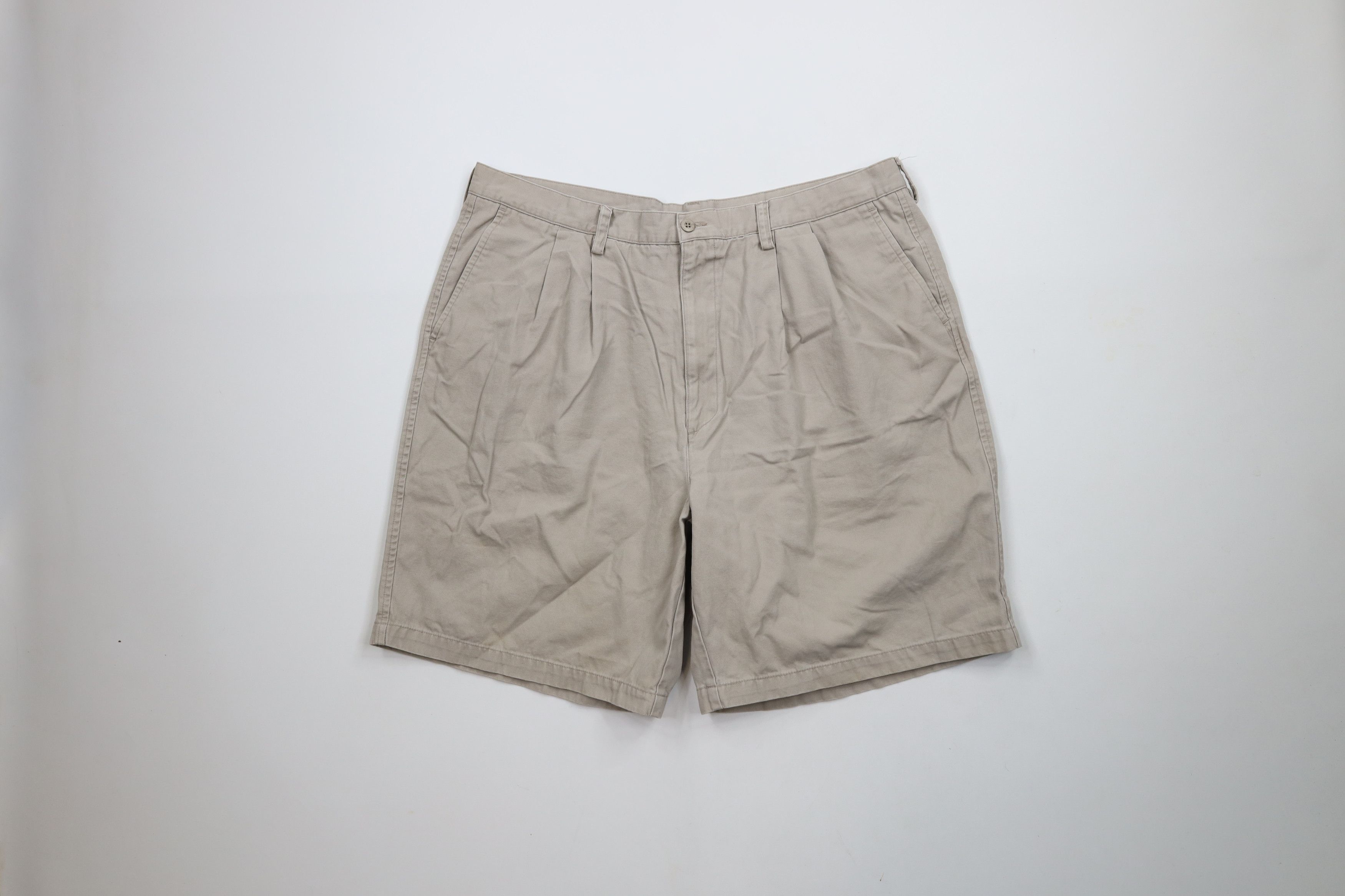 Nike × Vintage Vintage 90s Y2K Nike Golf Scott Mini Swoosh Canvas Shorts Size US 38 / EU 54 - 1 Thumbnail