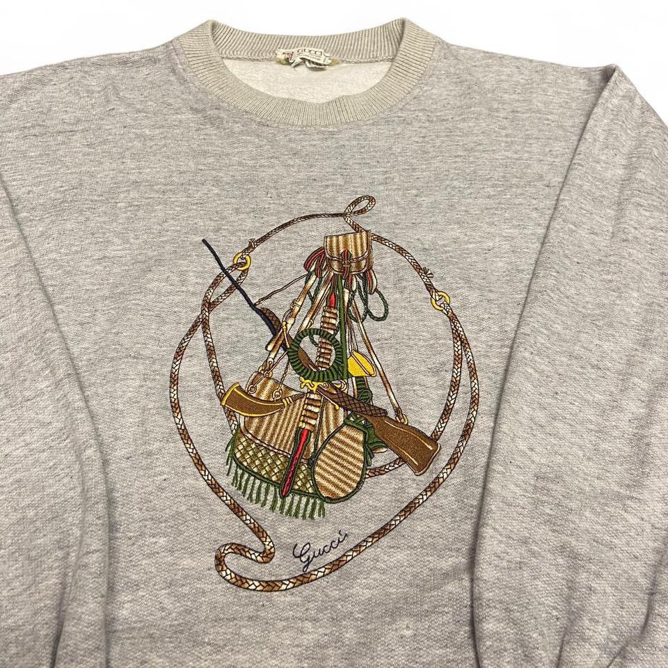 Gucci 1980's Gucci Crewneck Size US L / EU 52-54 / 3 - 2 Thumbnail