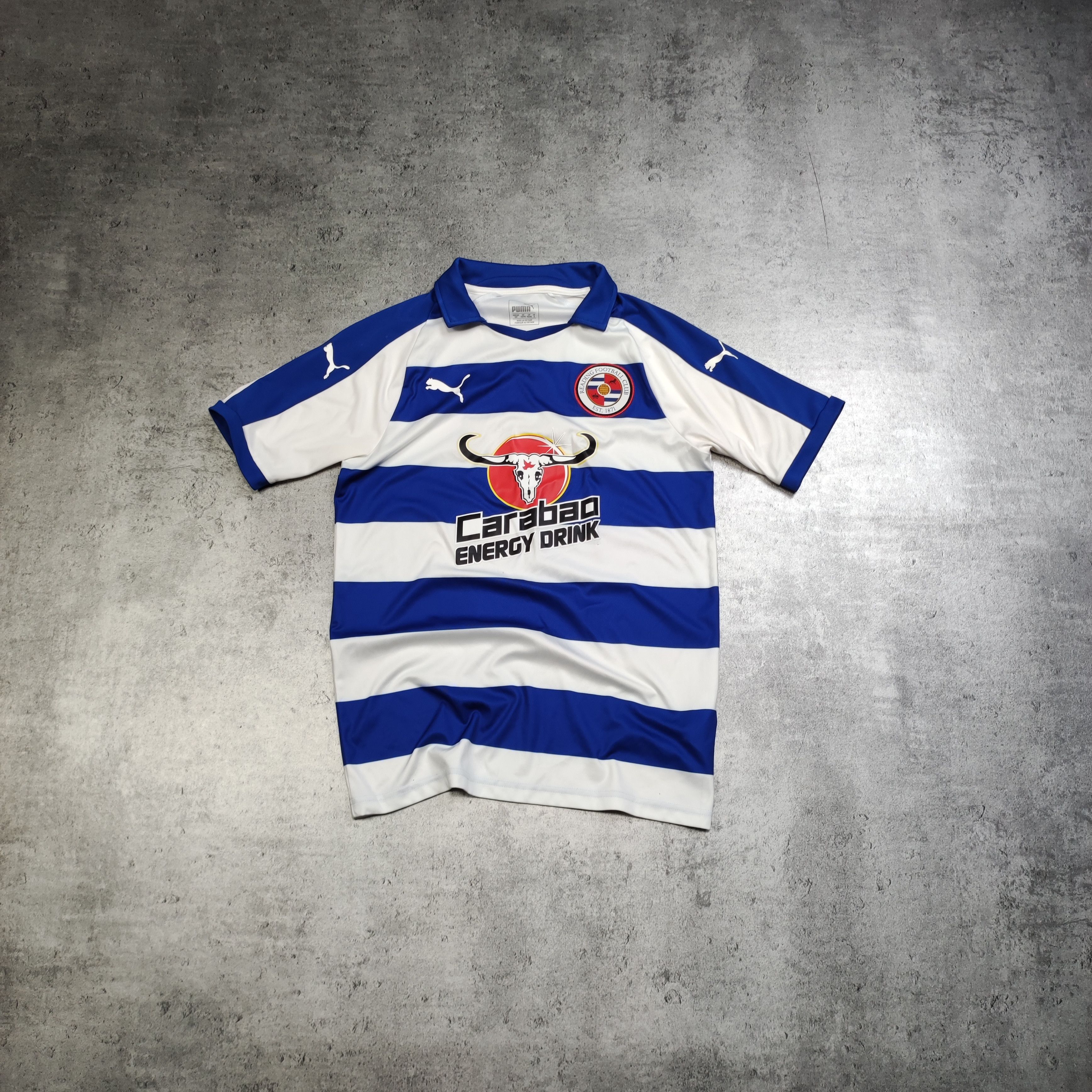 Vintage RARE Reading Football Club Carabao Home Puma Jersey Size US S / EU 44-46 / 1 - 1 Thumbnail