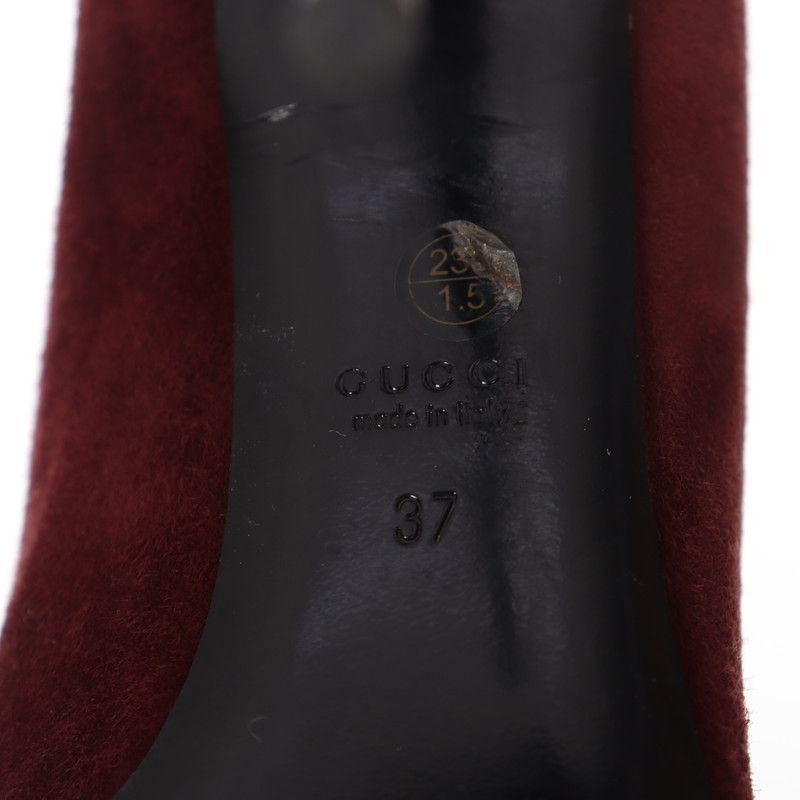 Gucci Gucci Red Suede High Heels Size US 7.5 / EU 40-41 - 6 Thumbnail