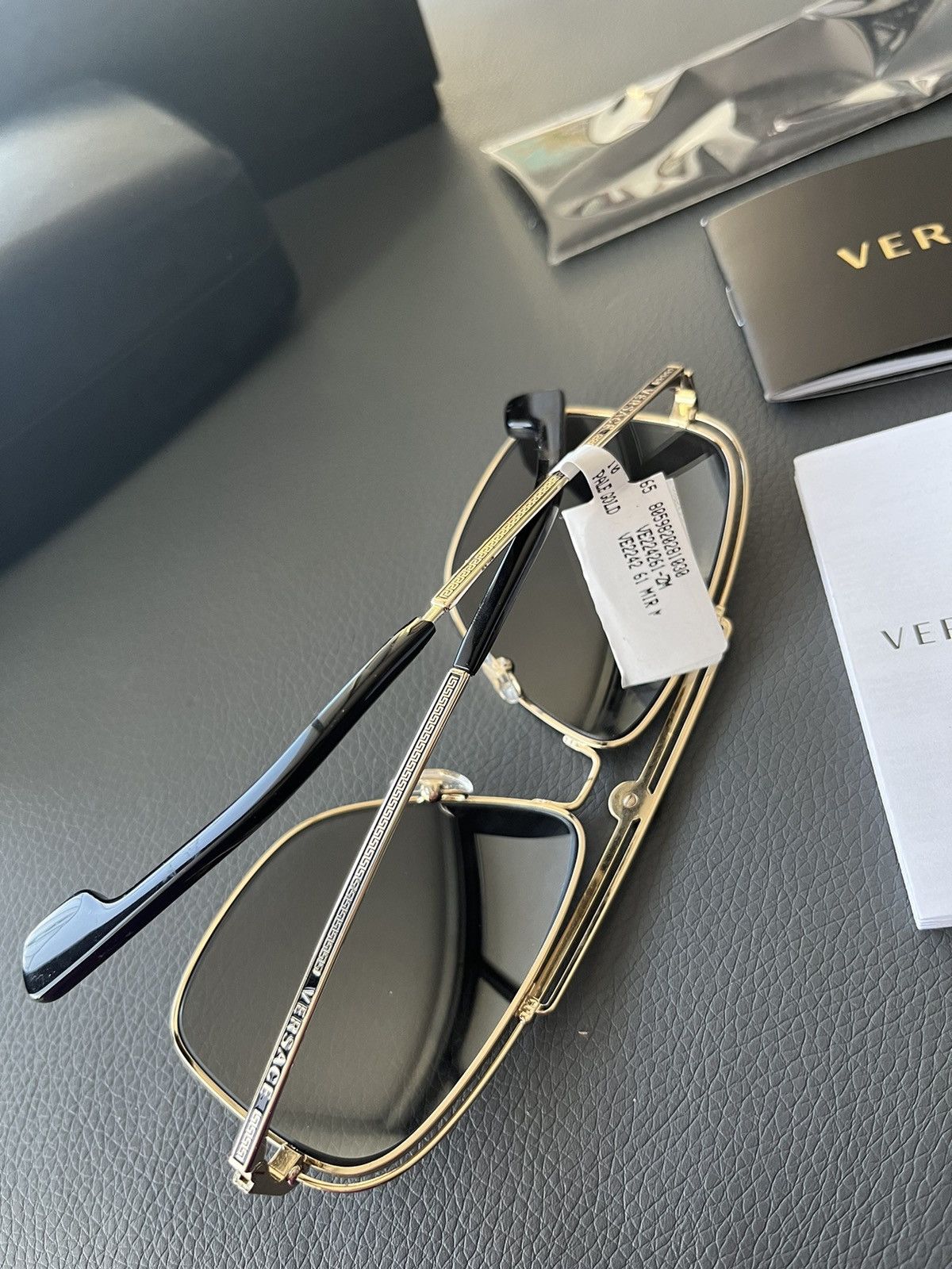 Versace Super Runway Rare Brand New Reflective Logo Sunglasses Size ONE SIZE - 11 Thumbnail