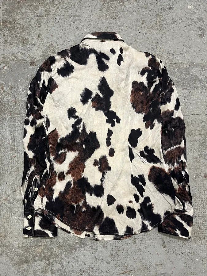 Roberto Cavalli AW2004 Cavalli Cowprint Effect Shirt Size US M / EU 48-50 / 2 - 6 Thumbnail