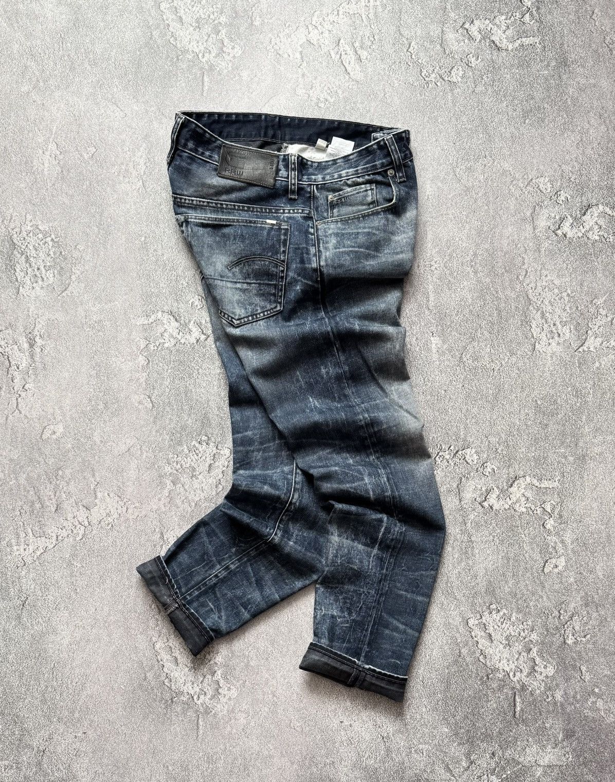 G-Star G star raw 30/32 3301 tapered washed denim pant trouser jean Size US 32 / EU 48 - 1 Thumbnail