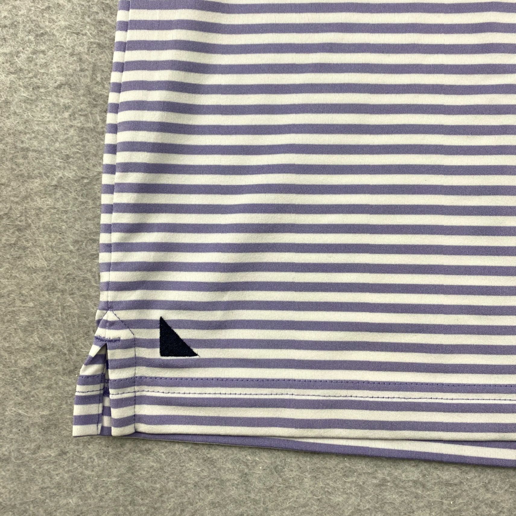 UNTUCKit UNTUCKit Shirt Mens XXL Cronos Golf Stretch Striped Purple Polo Size US XXL / EU 58 / 5 - 4 Thumbnail