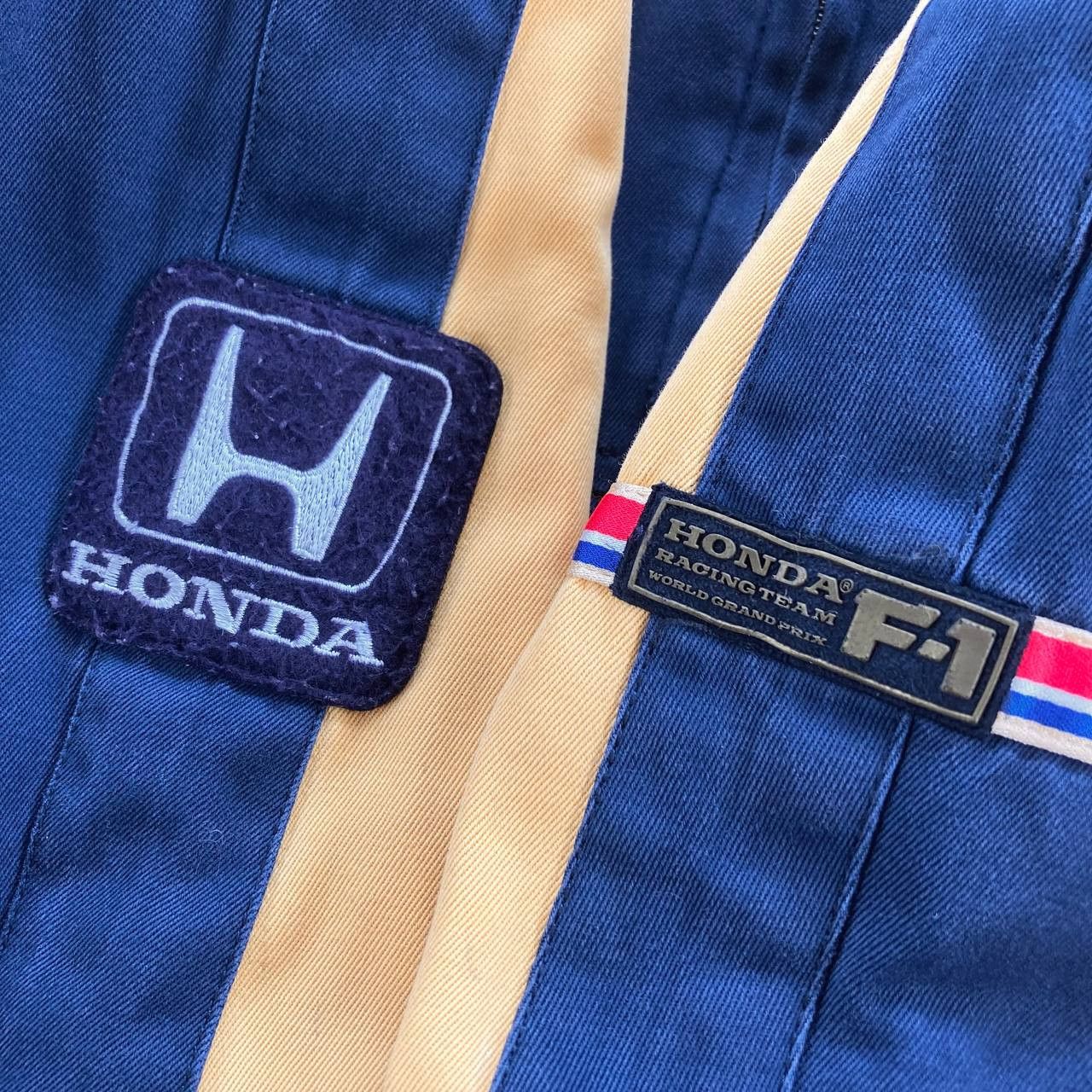 Vintage F1 Honda Championship Quilted Racing Bomber Jacket Size US L / EU 52-54 / 3 - 9 Thumbnail