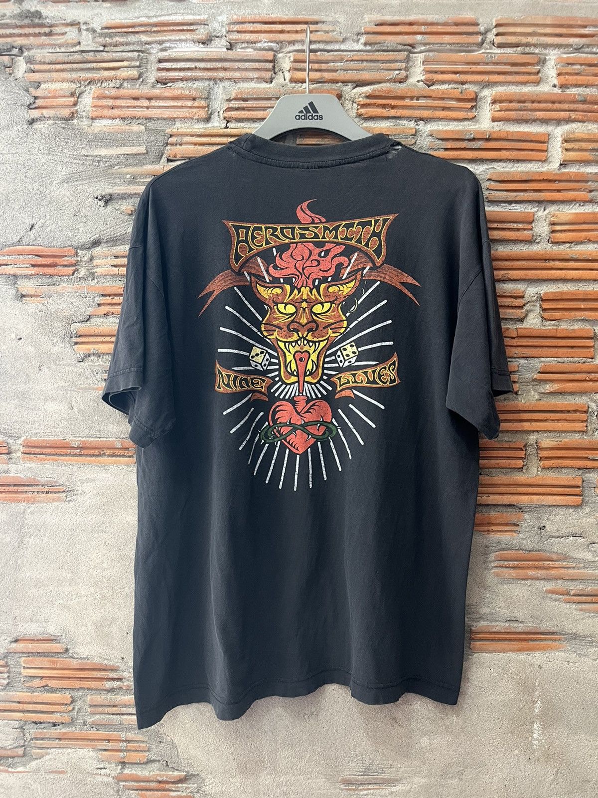 Aerosmith Vintage AEROSMITH Nine Lives 1997’s Tshirt Size US L / EU 52-54 / 3 - 3 Thumbnail