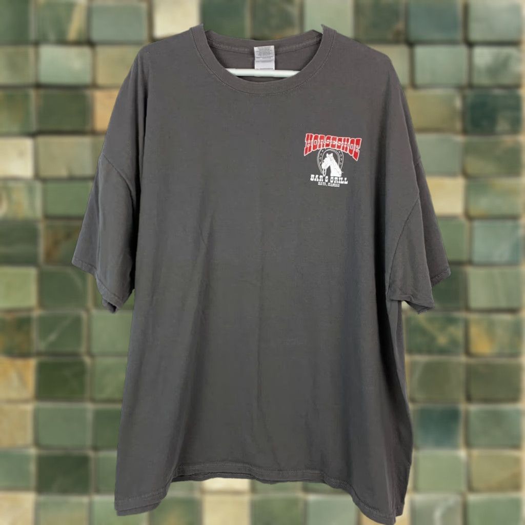 Gildan Vintage Randy Huff Tournament Tee T-Shirt 3XL Grey Unisex Adults Short Sleeve Crew Neck Graphic Print Hays Kansas Nike? Size US XXL / EU 58 / 5 - 1 Thumbnail