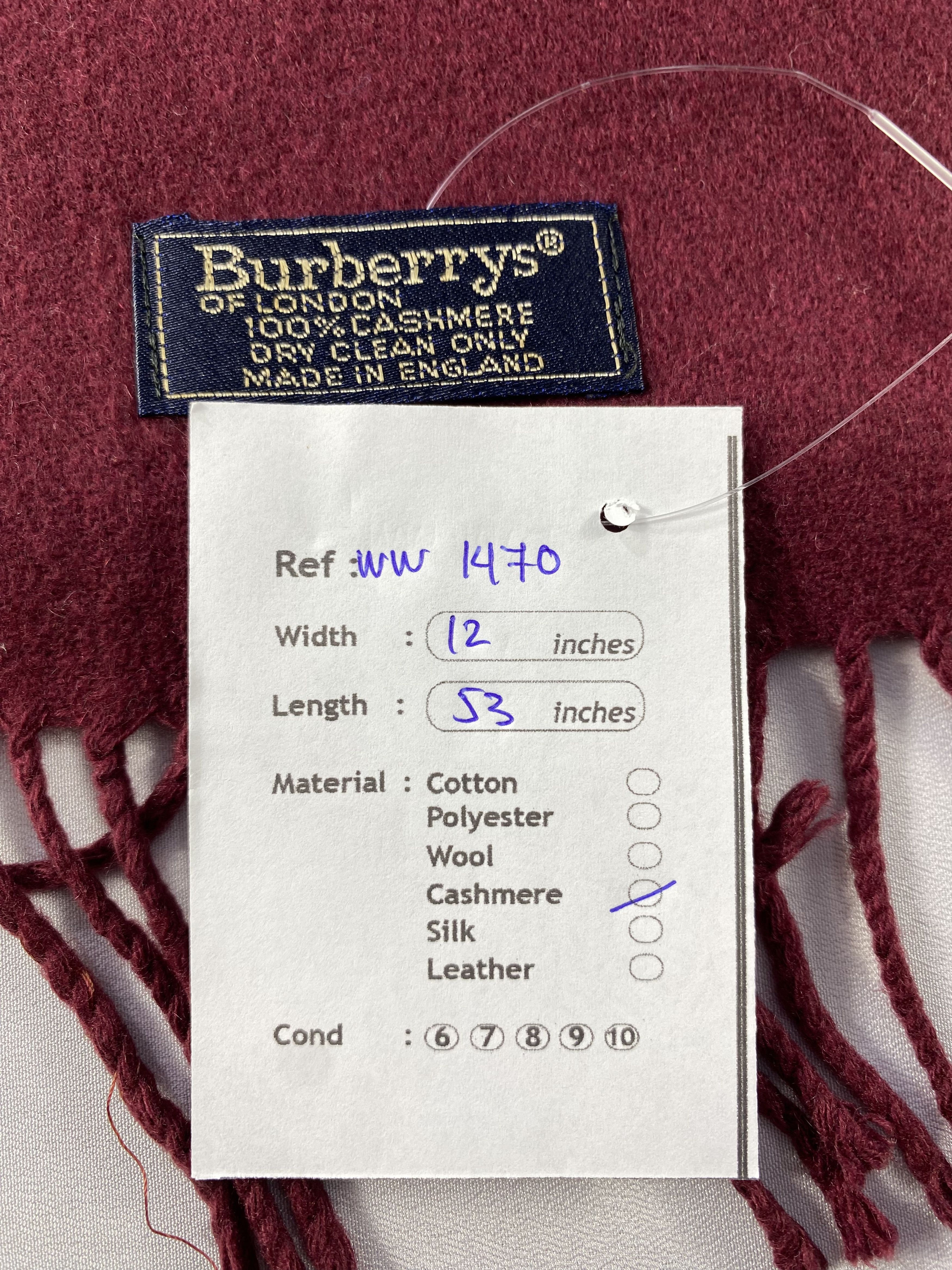 Burberry × Vintage Burberry Scarf / Muffler / Neckwear - WW1470 Size ONE SIZE - 6 Thumbnail