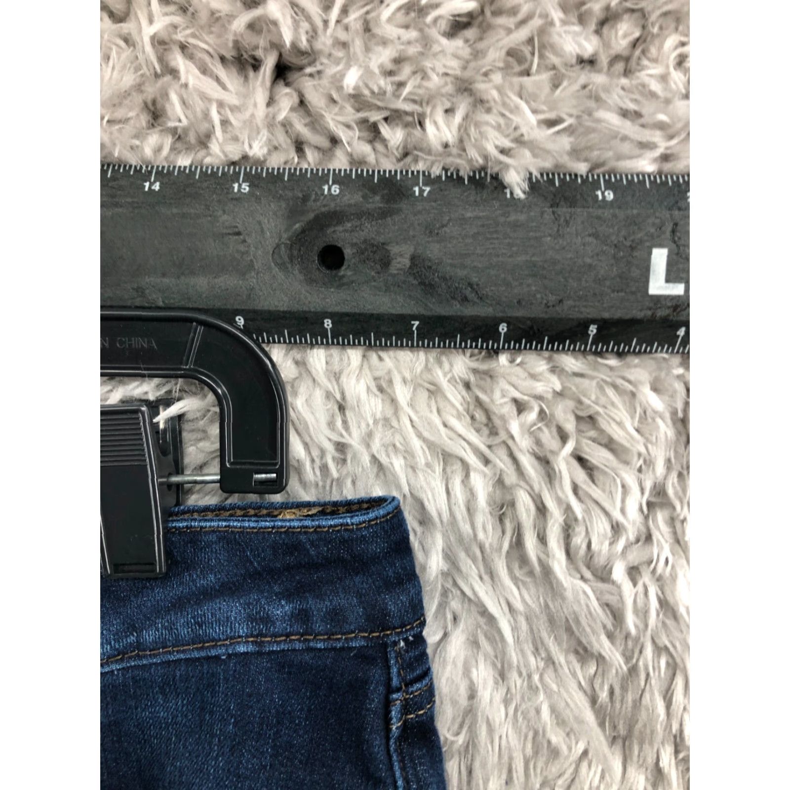 Lee Lee Jeans Regular Fit Straight Jeans 14P Petite Womens Mid Rise Dark Blue Wash 32x25.5 5-Pocket Denim Cotton Belt Loops XL? Size 36" / US 14 / IT 50 - 2 Thumbnail