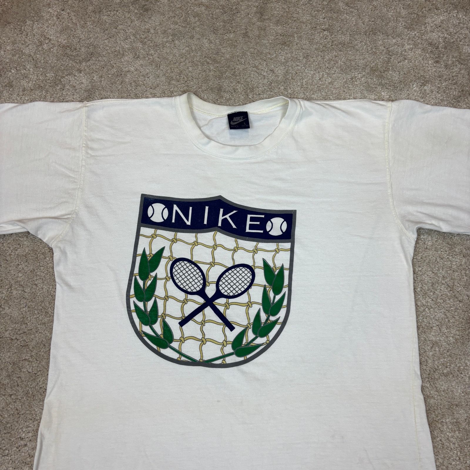 Nike VTG 80s Nike John McEnroe Wimbledon T Shirt Men's Large Size US L / EU 52-54 / 3 - 2 Thumbnail
