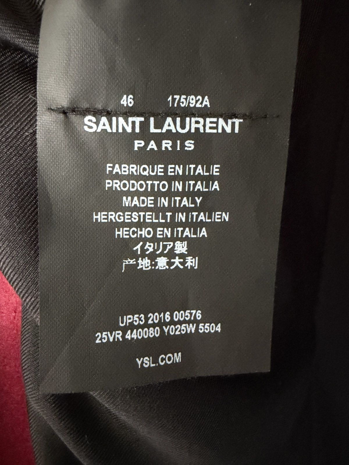 Saint Laurent Paris Saint Laurent Paris X Heidi Slimane FW16 Velvet Blazer Size 46R - 8 Thumbnail