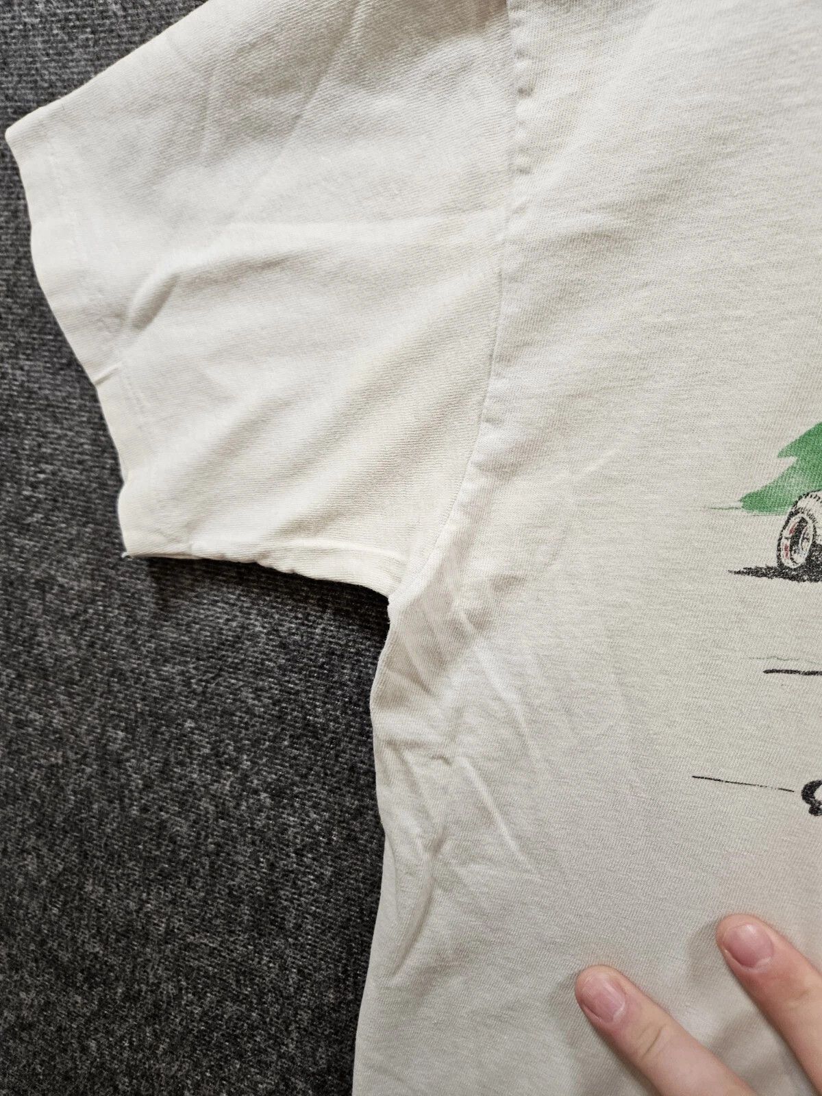 Vintage Vintage 80s Hot Rod Shop Graphic T-Shirt Hanes Tag 80s Size US L / EU 52-54 / 3 - 4 Thumbnail