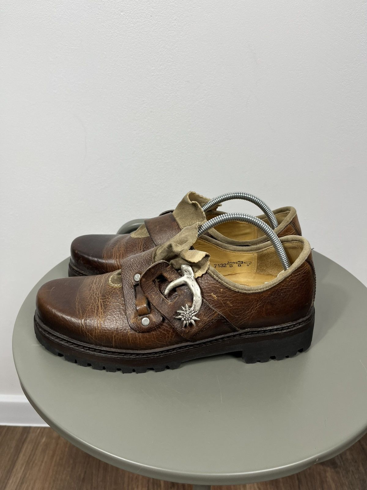 Other Brown Leather Buckle Traditional Shoes EU 39 Size US 8 / IT 38 - 4 Thumbnail