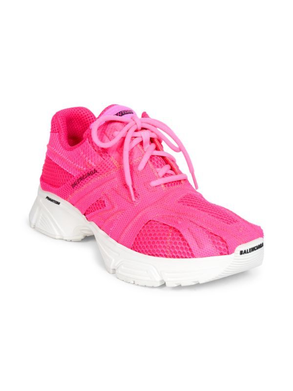 Balenciaga o1y0625 Low-Top Sneakers in Fuchsia Size US 6 / IT 36 - 2 Thumbnail