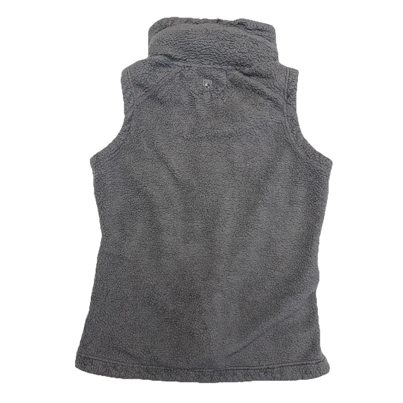 Kuhl Kuhl Fleece Womens Vest Gray Full Zip Size Large Hidden Hood Size L / US 10 / IT 46 - 2 Thumbnail