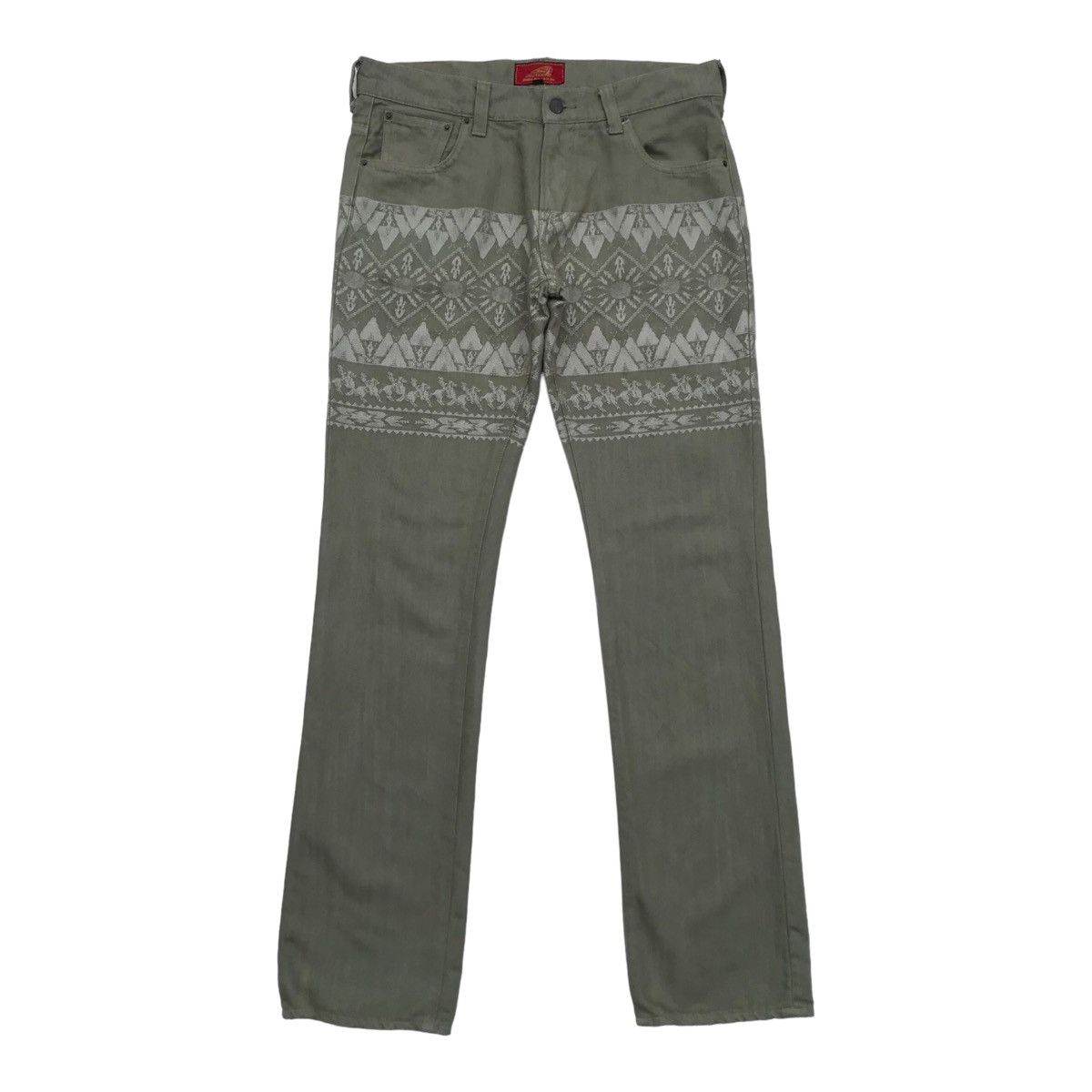 Indian Motorcycle Indian Motocycle Native Motif Denim Pants Size US 33 - 1 Thumbnail