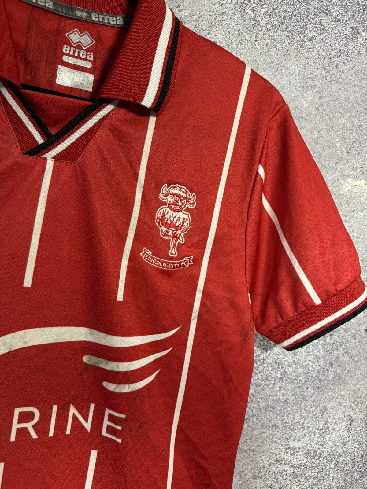 Errea × Vintage Vintage Lincoln City 2020/21 Errea Soccer Jersey Blokcore Size US S / EU 44-46 / 1 - 9 Thumbnail