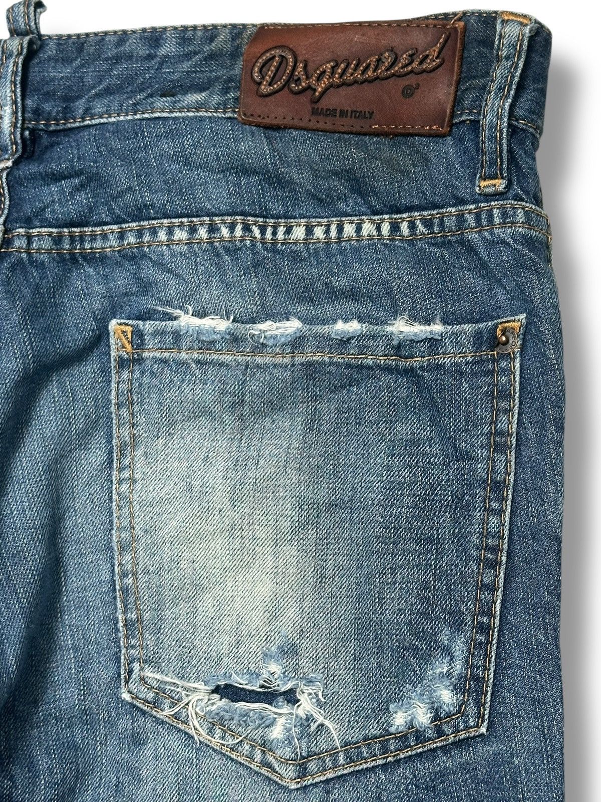 Dsquared2 Dsquared2 Vintage Authentic Distressed Slim With Faded Wash Size US 33 - 12 Thumbnail