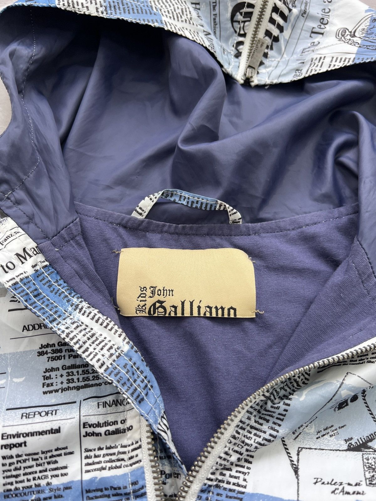 Designer × John Galliano VINTAGE RARE 90s gazette John Galliano nylon jacket Woman L Size L / US 10 / IT 46 - 6 Thumbnail