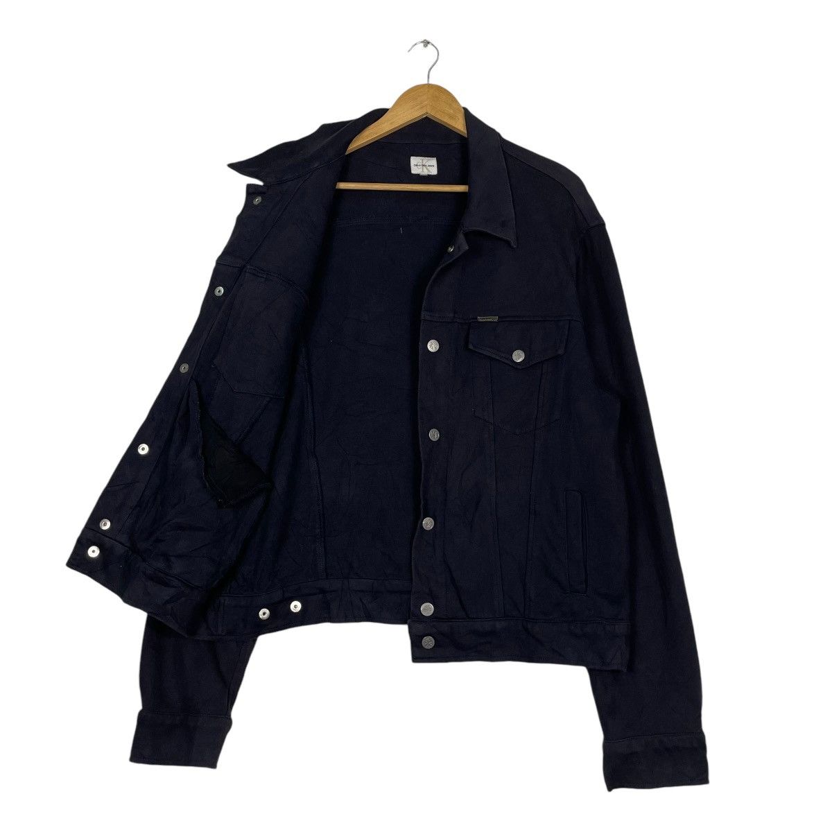 Calvin Klein × Calvin Klein 205W39NYC 💥CALVIN KLEIN DENIM TRUCKER LOOSE SLEEVE JACKET Size US M / EU 48-50 / 2 - 9 Thumbnail