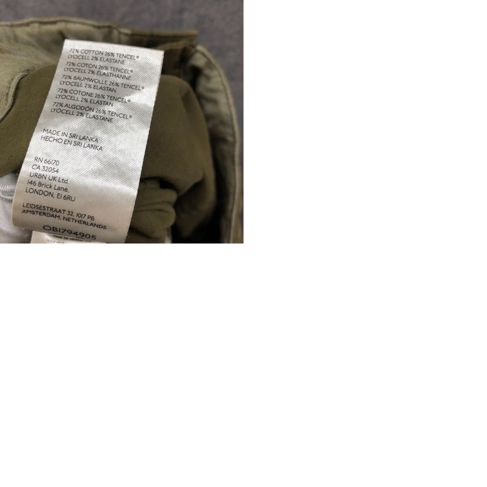 Anthropologie Anthropologie Pilcro Wanderer Trouser Pants Womens 28 Mid Rise Olive Green Twill Cotton Lyocell Spandex Ankle Straight Pockets Bohemian Size 28" / US 6 / IT 42 - 9 Thumbnail