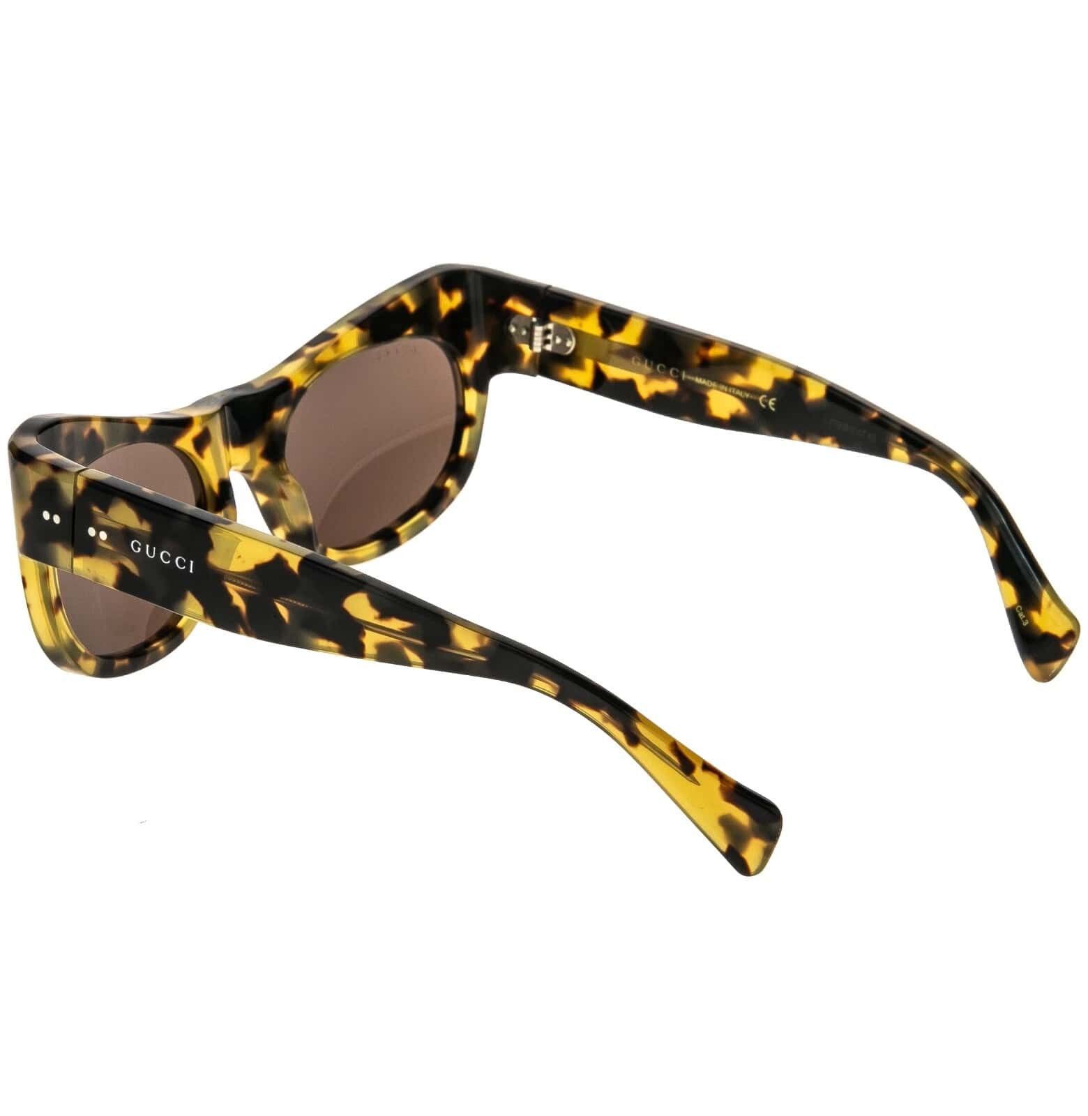 Gucci GUCCI Gg0870s 0870 Havana Brown Designer Runway Unisex 003 Size ONE SIZE - 8 Thumbnail