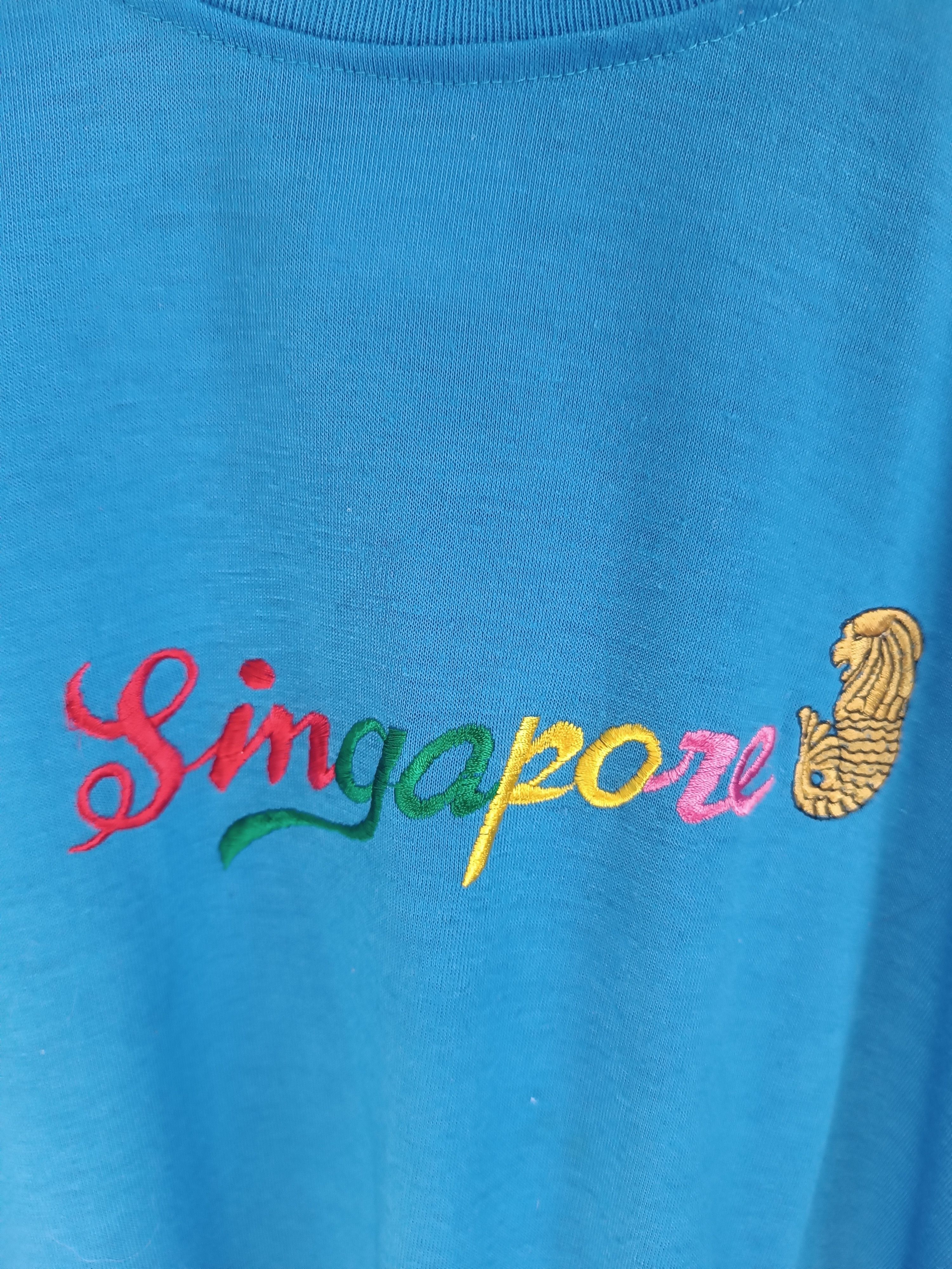 Other VINTAGE 80'S SINGAPORE EMBROIDERED LOGO TEE Size US L / EU 52-54 / 3 - 9 Thumbnail