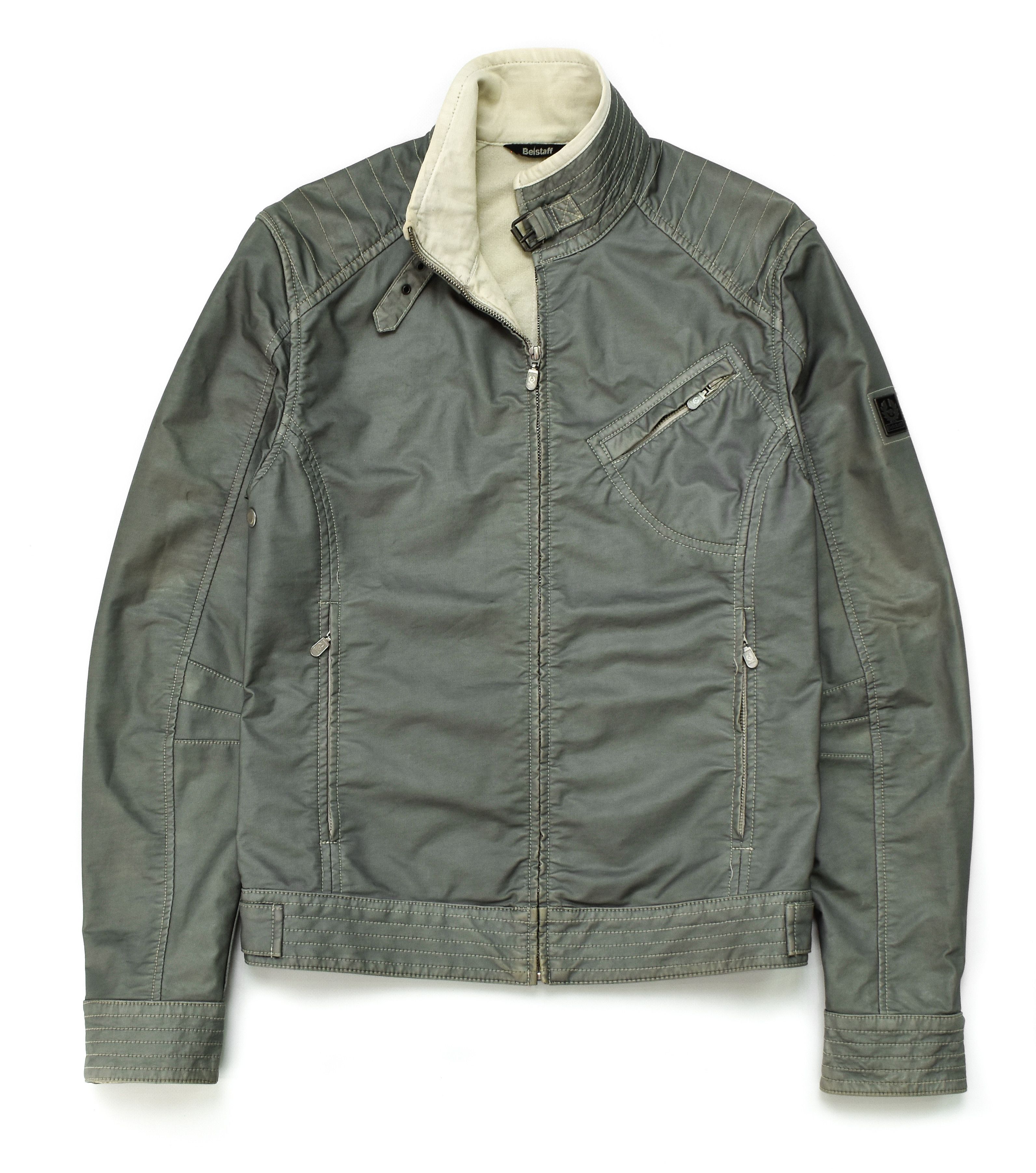 image of Belstaff H Racer Short Biker Coat Jacket The Bourne Legacy in Green, Men's (Size Small)