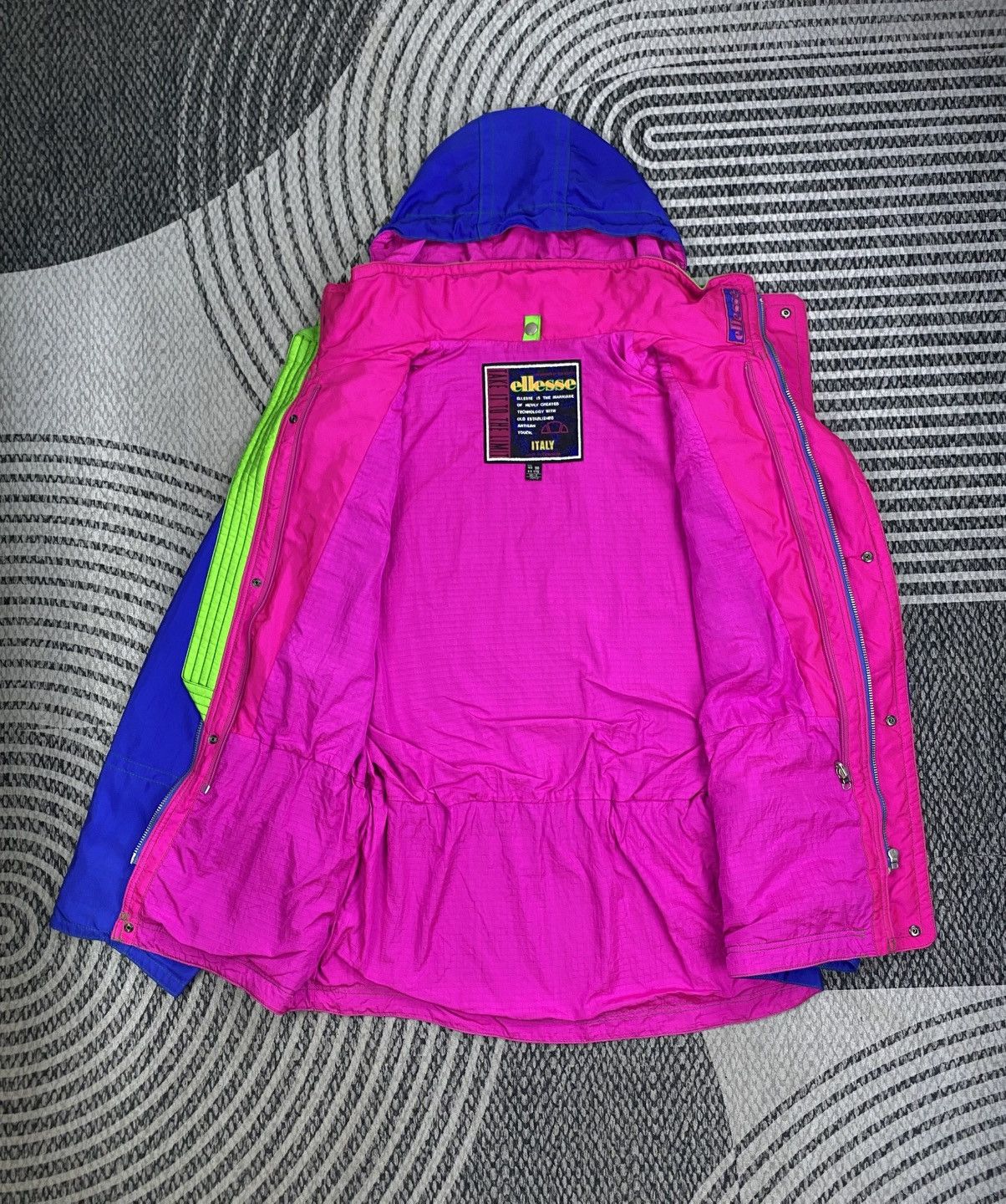 Ellesse × Goldwin Vtg Ellesse X Goldwin S.E.P.G Unit Pink Lining Ski Jacket Size US XL / EU 56 / 4 - 7 Thumbnail