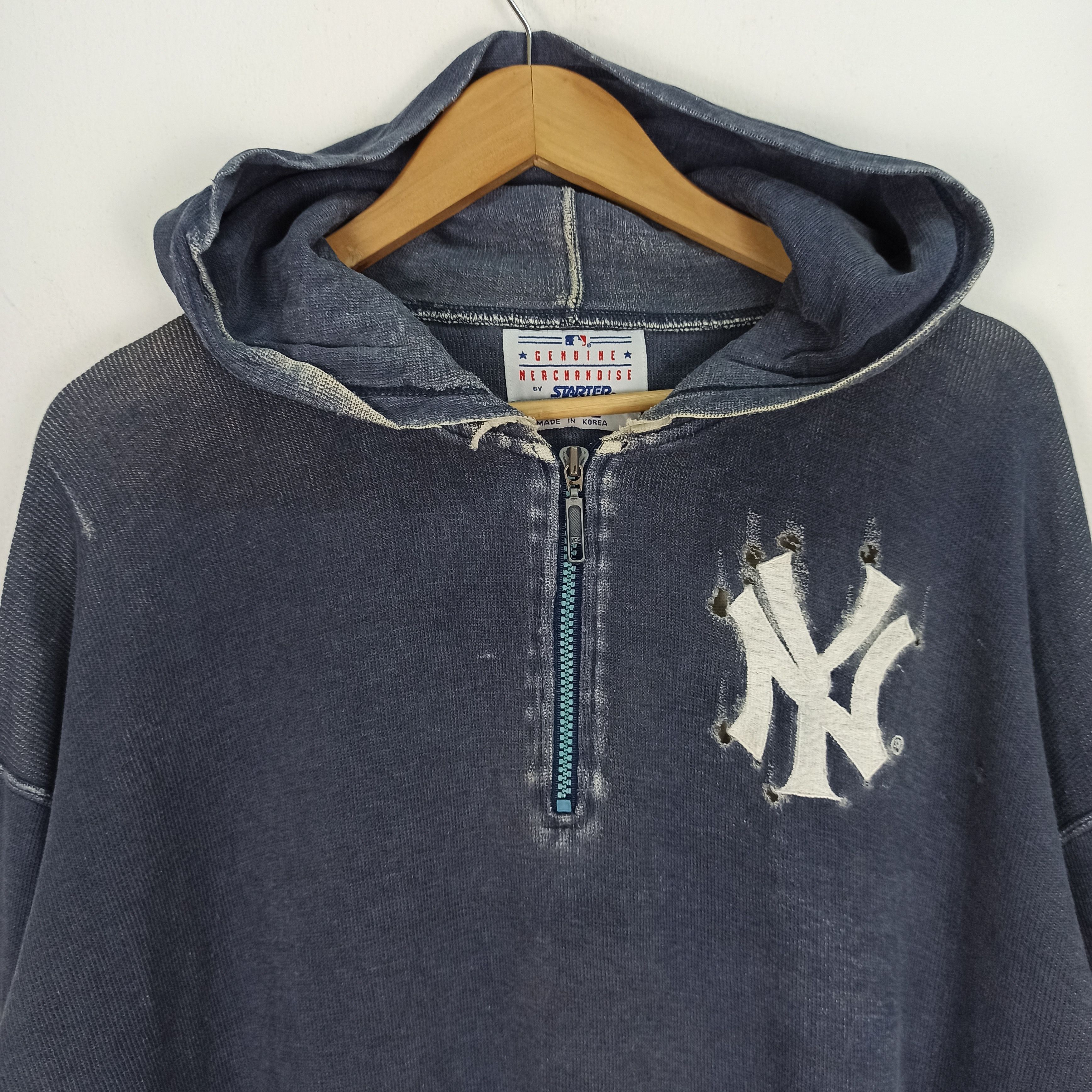MLB Vintage Distressed Starter MLB New York Yankees Hoodie Size US L / EU 52-54 / 3 - 2 Thumbnail