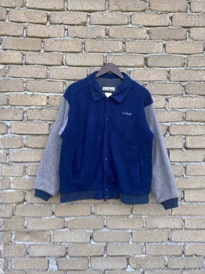 L.L. Bean Vintage LL Bean Fleece Jacket Snap Button Size US L / EU 52-54 / 3 - 3 Thumbnail