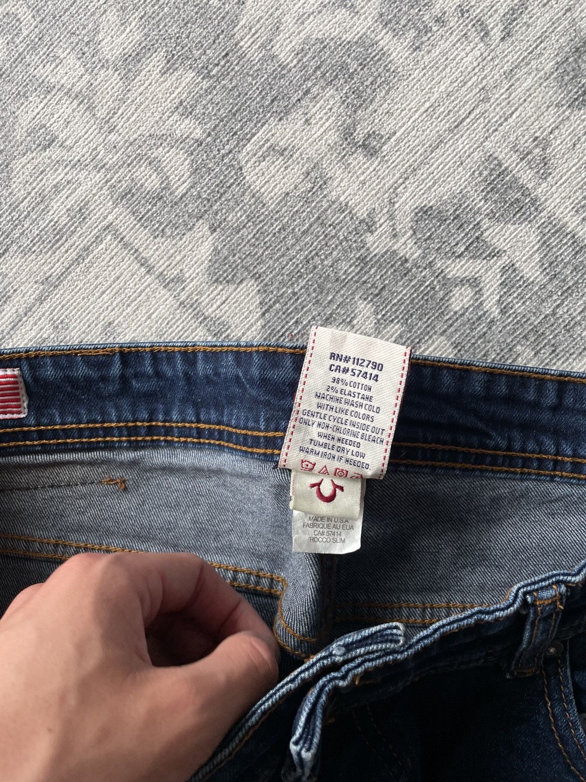 True Religion Vintage True Religion Jeans Slim Big Logo Skinny Japanese Size US 34 / EU 50 - 11 Thumbnail