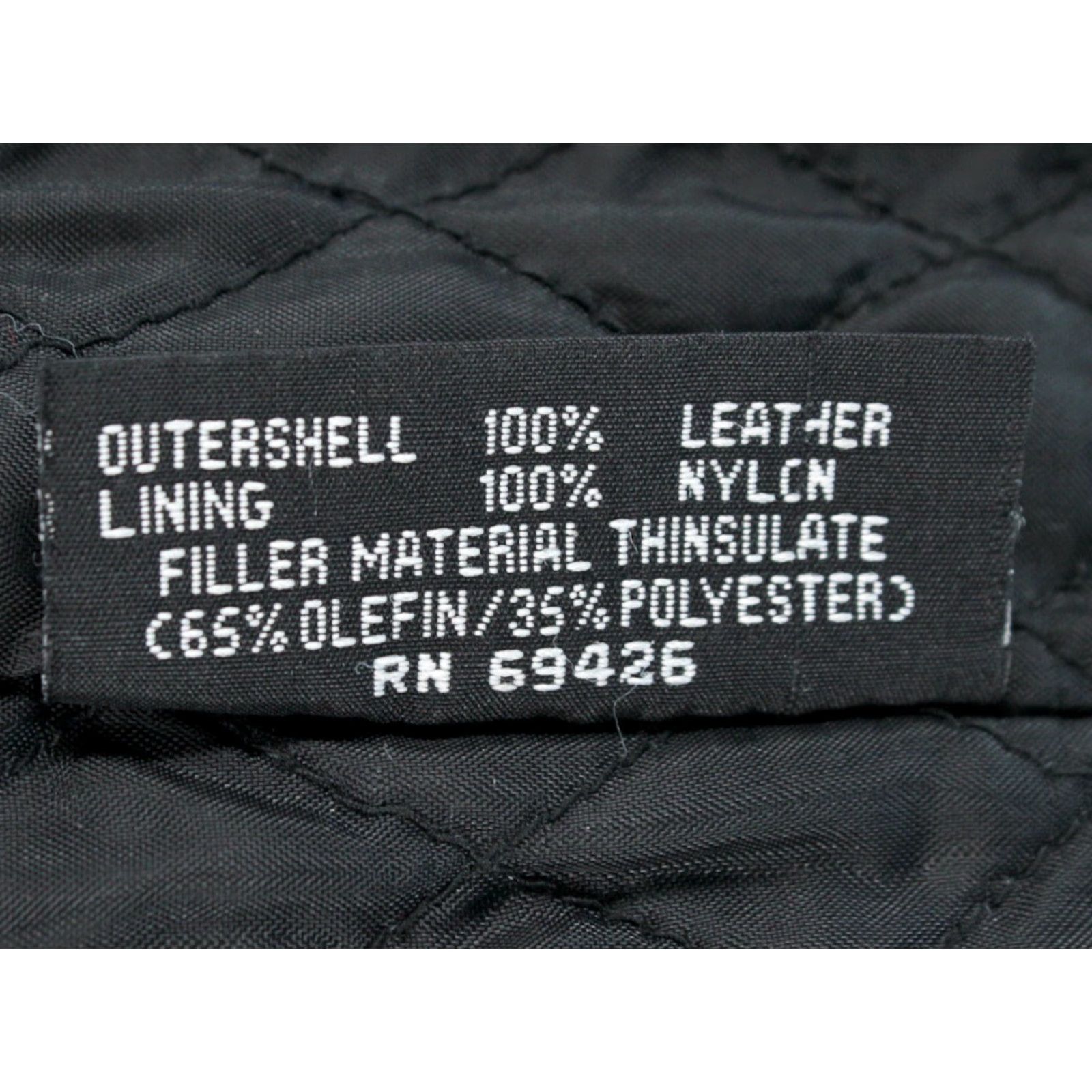 Vintage VINTAGE Wilsons Leather 90s Jacket Mens Leather Racer Black L 1990s Open Road Harley Patch Size US L / EU 52-54 / 3 - 7 Thumbnail