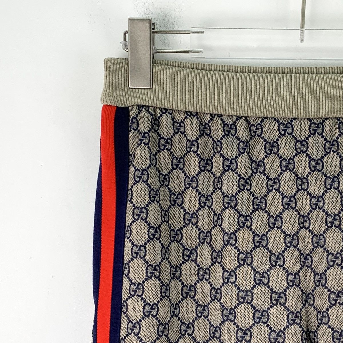 Gucci Gucci Logo Jacquard All-over Print Stripe Casual Pants K26WX Size 26" / US 2 / IT 38 - 3 Thumbnail