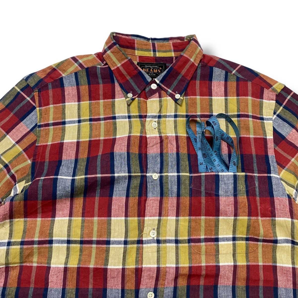 Beams Plus Beams India Madras Short sleeve button shirt Size US M / EU 48-50 / 2 - 3 Thumbnail