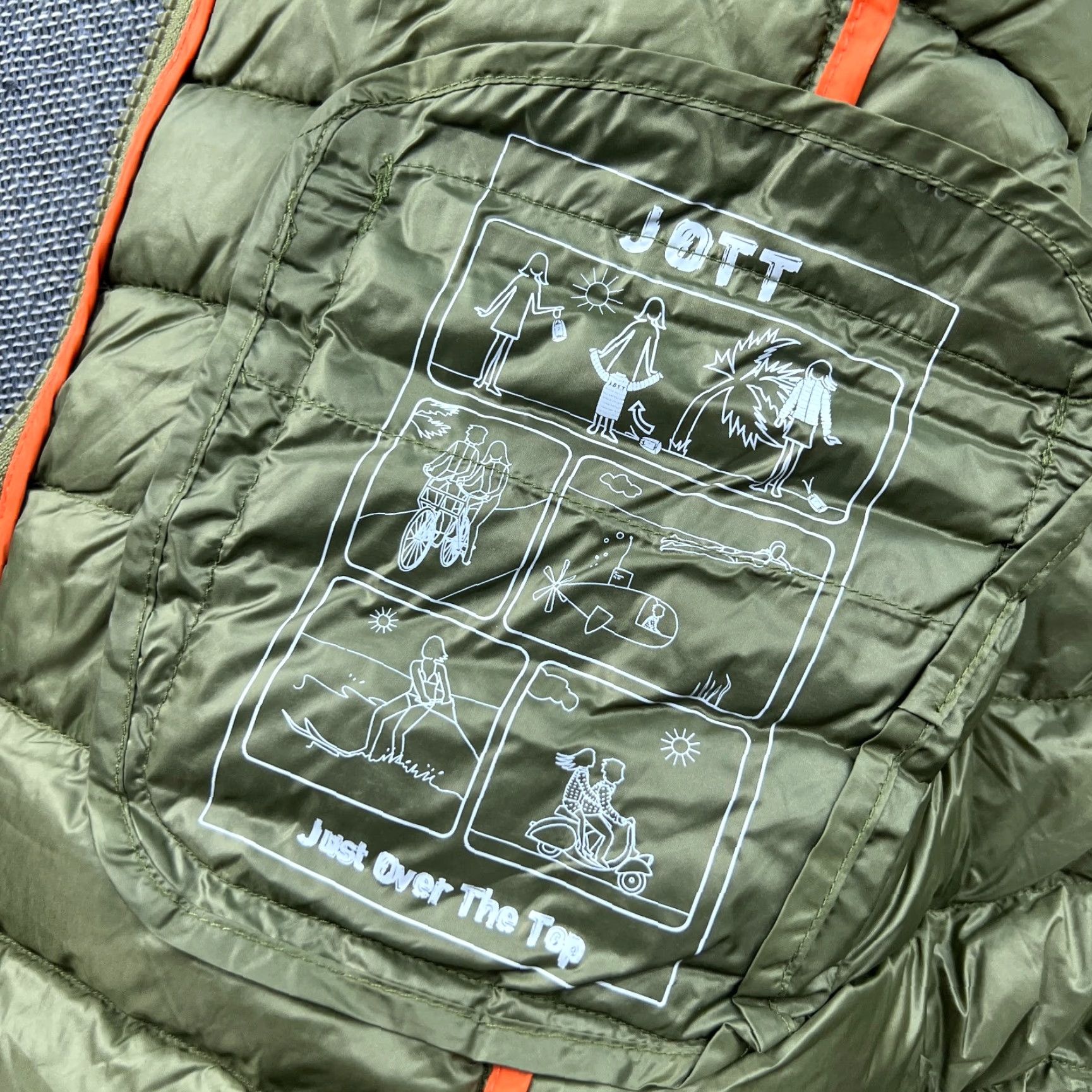 Vintage JOTT Just Over The Top Down Puffer Jacket Womens Medium Olive Green Julie Jacket Womens M Down Puffer Zip Spring Casual Mens? Size M / US 6-8 / IT 42-44 - 7 Thumbnail