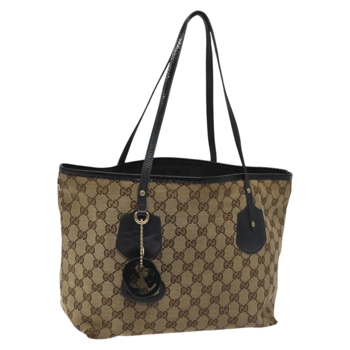 Gucci GG Canvas Tote Bag Beige, Women's