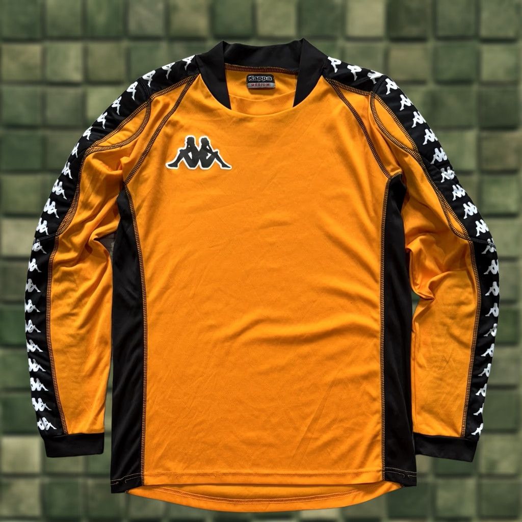 Nike KAPPA Long Sleeve GK GOALKEEPER FOOTBALL SHIRT SOCCER JERSEY Orange M Shirt Mens Size US M / EU 48-50 / 2 - 1 Thumbnail