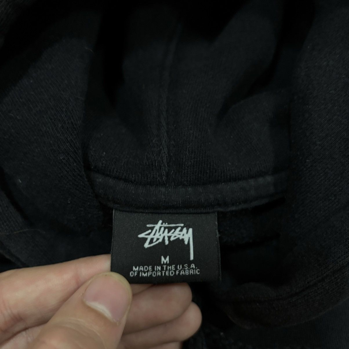 Stussy Vintage Stussy USA Baggy Hoodie Embroidered Logo Y2K Black Size US M / EU 48-50 / 2 - 9 Thumbnail