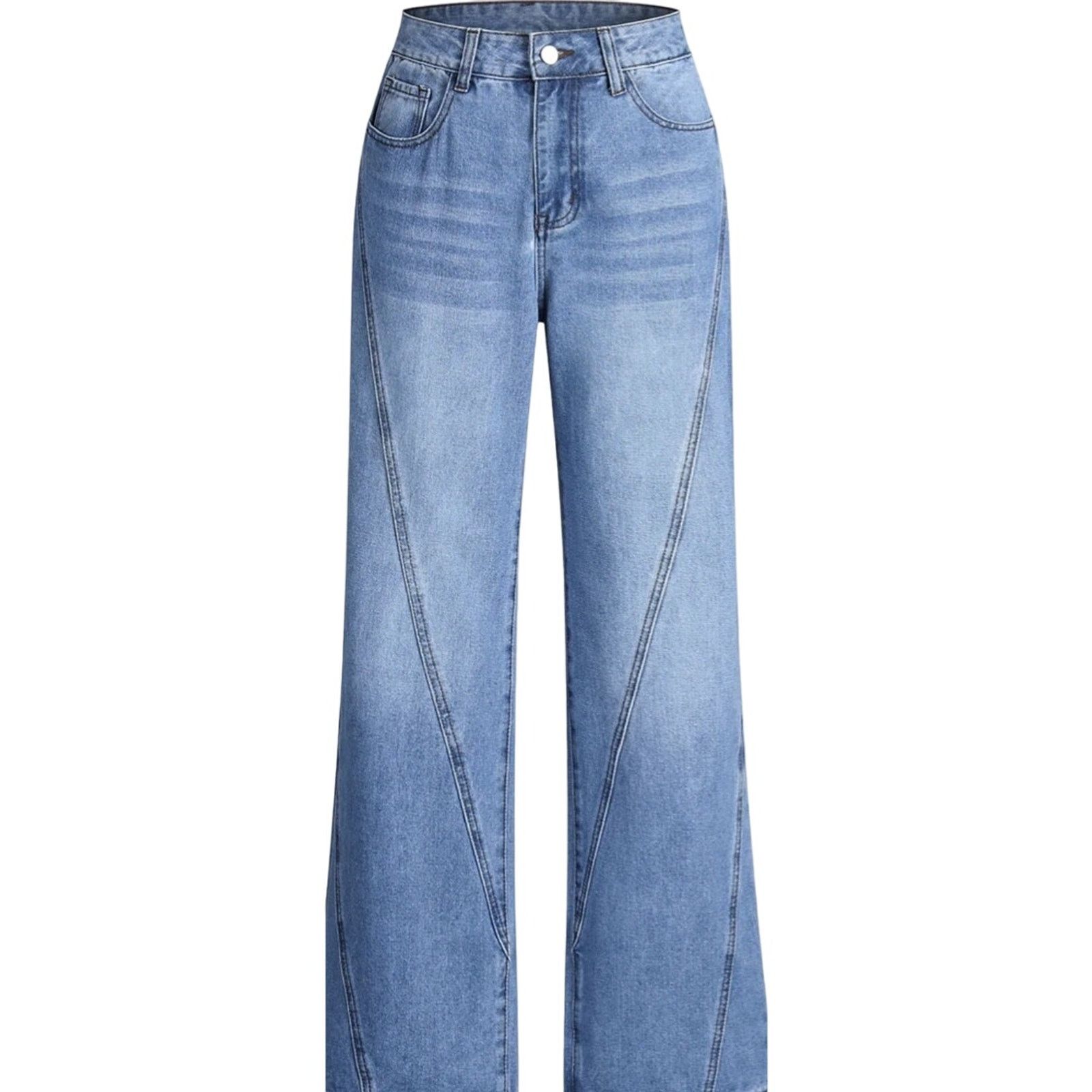 Other Commense Large Light Blue Vintage Denim Straight Leg Pants Size 30" / US 8 / IT 44 - 4 Thumbnail